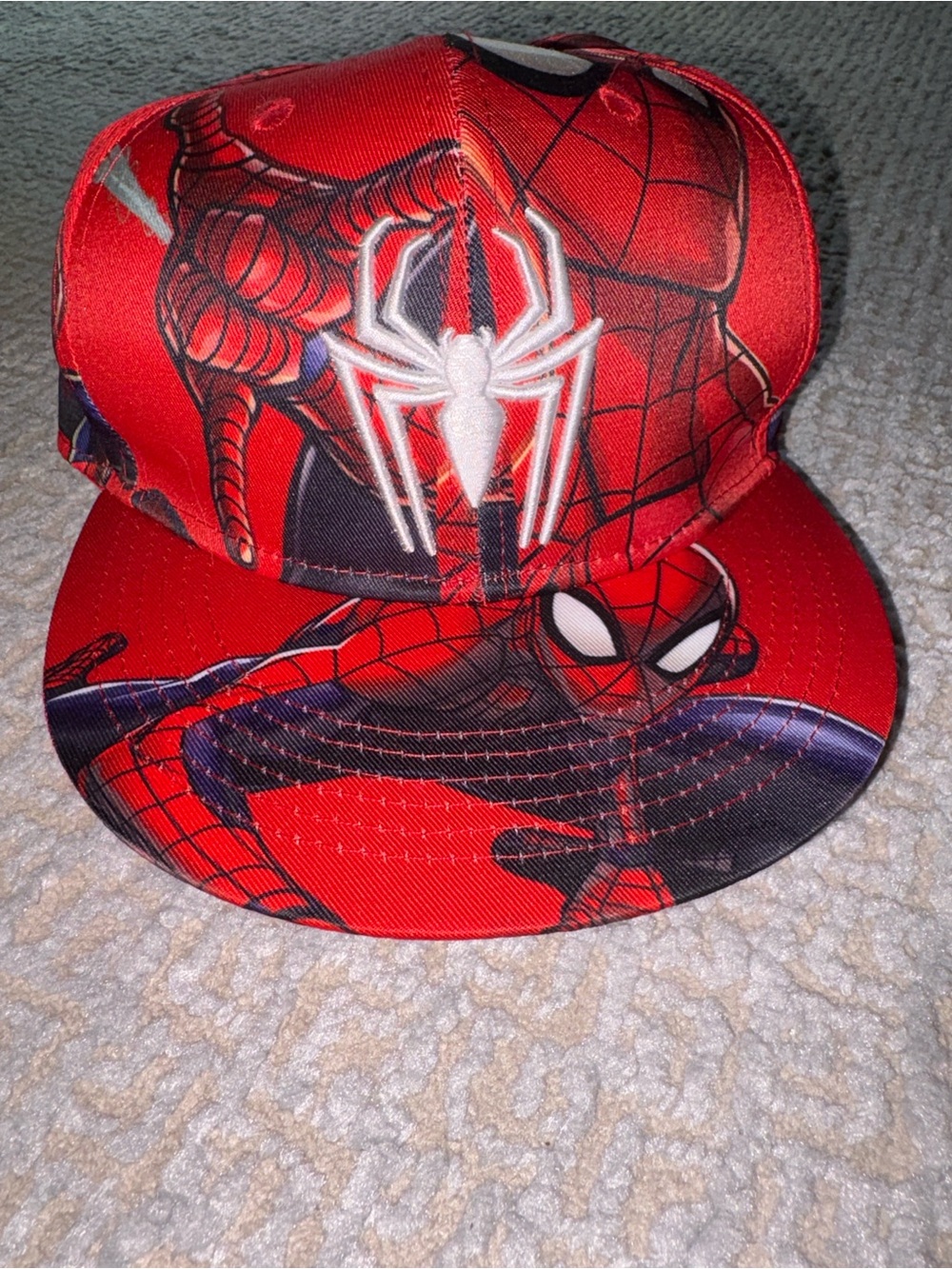 New! Never Used! Spider-Man Red Kids Costume Cap - Marvel Licensed